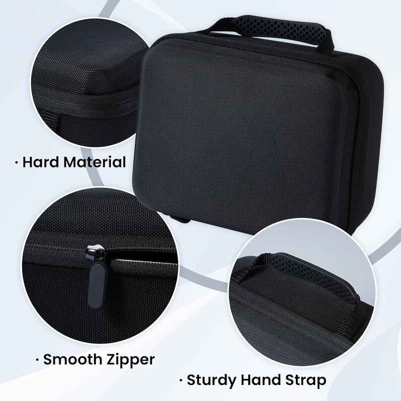 LabelCreate EVA Hard Case- Compatible with Phomemo 241BT Label Printer, Waterproof Storage Bag Fitting for Bluetooth Thermal Label Printer, Shockproof, Black (Only Case) - Image 3